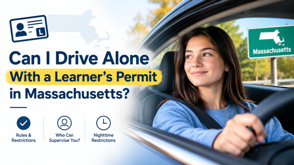 CMSC road test warm-up vehicle Massachusetts dual-control car for road test